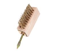 Brosse de Désherbage en Fil D’Acier, pour Joints de Pavés Extérieurs | Nettoyage des Fissures, Usage Jardin et Terrasse, Acier Cuivré, pour Mousse et Entretien des Dalles