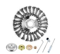 Brosse de désherbage - Non spécifié - Tête ronde - Fil d'acier - Diamètre 200mm - Accessoires inclus