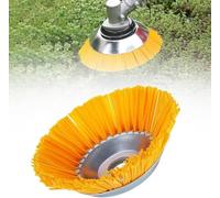 Brosse de désherbage pour débroussailleuse, outil de désherbage pour débroussailleuse, accessoire de débroussailleuse, brosse métallique en forme de cône, élimine facilement les mauvaises herbes et la