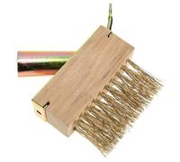 Brosse de Désherbage pour Jardin à Long Manche, Tête Étroite en Acier | Fil Cuivré Robuste, Grattoir Triangulaire Inclus, pour Joints de Pavés et Fissures de Terrasse