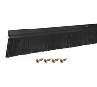 Brosse de joint, forme en H, alliage d'aluminium, fibres en polypropylène, 1200 mm, noire