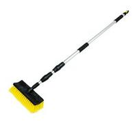 Brosse de lavage 2 faces avec manche télescopique, manche 1,30 à 2,50m G