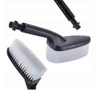 Rosfix Brosse de Lavage à Poils Souples - Fixation Rapide, Design Ergonomique | pour Carrosserie, Vitres, Jantes | Compatible avec Nettoyeur Haute Pression Kärcher K2-K7