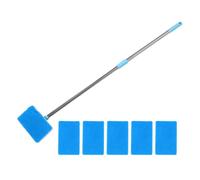 Brosse de Nettoyage à Manche Télescopique Long pour Aquarium, Bleu | Éponge et Métal, pour Réservoirs en Verre, Usage Maison ou Professionnel, Outil Pratique