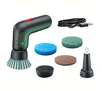 Brosse de Nettoyage Bosch - UniversalBrush (livrée avec 1 Batterie, 1 câble USB et 4 Accessoires) + 3X Tampon de Cuisine