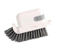 Brosse de nettoyage d'angle pour radiateurs et stores avec grattoir et | Brosse d'angle avec poils durs pour volets et radiateurs, rangement compact grâce au dispositif de suspension (gris)