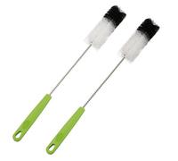 Brosse de Nettoyage de Bouteille,2 Pcs Tube Brosses pour Bouteille en Verre Bébé Biberon Bouilloire Clavier,Tuyau Brosses de