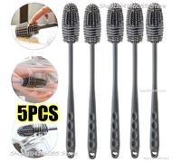 Brosse de nettoyage de bouteilles en Silicone à Long manche, brosse de nettoyage de cuisine, brosse de tasse Thermos, brosse en verre, outils de nettoyage, brosse de bouteille 1 pièce