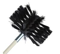 Brosse de nettoyage de cheminée 100/150 mm - Brosse de nettoyage pour grille d'aération - Brosse de nettoyage pour conduits secs - Tête en poils en nylon pour le nettoyage de l'évent de sèche-linge