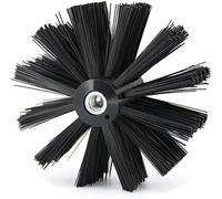 Brosse de nettoyage de cheminée, brosse flexible en poils de nylon, tête de rechange pour la cuisine, la cheminée, le tuyau de cheminée (200 mm)