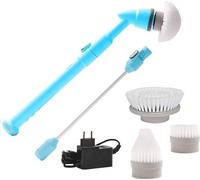 Brosse de nettoyage électrique - Machine à récurer - Pour la salle de bains et la cuisine - Différents embouts - Salle de bains/Cuisine/Voiture - Sans fil