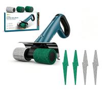 Brosse de nettoyage électrique pour grill, alimentée par batterie, 450 tours par minute, autonomie de 120 minutes, set de brosses 3-en-1