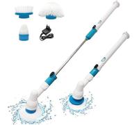 Brosse de nettoyage électrique recharge sans fil avec 3 têtes de brosse remplaçables pour la salle de bain cuisine voiture