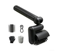 Brosse de nettoyage électrique sans fil avec poils en acier inoxydable 304 et poignée ergonomique pour l'entretien du barbecue en plein air