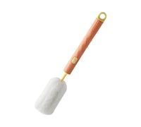 Brosse de nettoyage en éponge douce et facile à nettoyer La brosse en éponge pour biberon peut éliminer efficacement les restes de taches du fond de la tasse Ramasse Poil compatible (Orange, One Size)