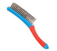 Brosse de nettoyage en fil - Grattoir avec poils durs, anti-rouille | nettoyant robuste pour peinture, brique, bois et pierre | Design moderne, brosse en métal soudé solide pour l'entretien de la
