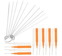 Brosse de Nettoyage Flexible, pour Pommeau de Buse Déboucheur | Poils Souples et Effilés en ABS, Prise Ergonomique, Atteint les Petits Espaces, Robinets D’évier et Fentes Domestiques