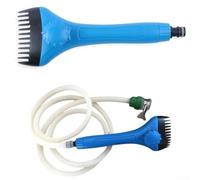 Brosse de nettoyage portable pour filtre de piscine avec 10 buses de ventilateur pour plis de cartouche, construction ABS, élimine la saleté et les débris rapidement, compatible avec la plupart des
