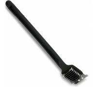 Brosse de nettoyage pour barbecue 2 en 1 avec grattoir métallique, longueur 44 cm
