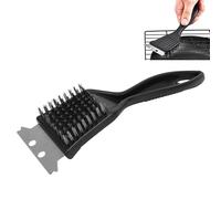 Brosse de nettoyage pour barbecue 8 x 2,8 pouces, grattoir triangulaire en acier inoxydable pour barbecue, nettoyage efficace pour les fournitures de barbecue en plein air, brosses pour barbecue