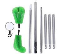 Brosse de nettoyage pour gouttière - Vert | Brosse de nettoyage télescopique pour gouttière, nettoyeur de joints, enlever les feuilles, les branches