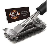 Brosse de Nettoyage pour Grille de Barbecue et grattoir sans Poils - Brosse métallique pour Barbecue - en Acier Inoxydable - Accessoires et Outils sûrs pour la Porcelaine/Weber gaz/Charbon de Bois