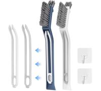 Brosse de Nettoyage pour Maison,2pcs Brosse Multi-usages 2 en 1 Brosse de Nettoyage avec Clip Brosse de Nettoyage Brosse à Joint
