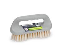 Brosse de Nettoyage - Pour Nettoyer, Récurer Désincruster ou Lessiver tous supports - Manche 100% Plastique Recyclé - Made in France