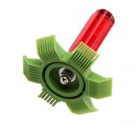 Brosse de nettoyage pour radiateur - Condensateur AC vert - Brosse de nettoyage pour lisser les ailerons