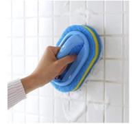Brosse de nettoyage pour salle de bain cuisine baignoire toilettes nettoyant tout usage éponge de douche brosse à récurer