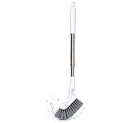 Brosse de nettoyage pour sols avec manche long extensible | Brosse à récurer multifonctionnelle, dotée de poils rigides, idéale pour nettoyer les joints de carrelage, les salles de bain