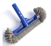 Brosse de nettoyage ronde de 13″ pour piscine en film plastique - Pour nettoyer les murs, les coins, le carrelage et les sols