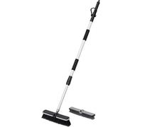 Brosse de nettoyage télescopique avec manche et jet d'eau