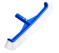 Brosse de Piscine, 43 cm Tête de Brosse, Brosses de Nettoyage avec Poils en Nylon et Clip EZ, Adaptée aux Murs, Sols et Angles, Perche Télescopique Non Fournie