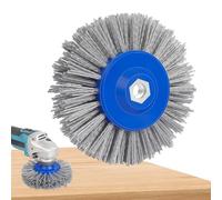 Brosse de ponçage, brosse en nylon grain 46/60/80/120, 150 mm M14 brosse de polissage pour machine à satiner meuleuse d'angle, roue de tréfilage, dérouillage du bois et du métal, polissage, ponçage
