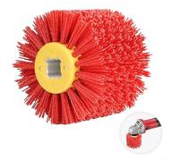 Brosse de ponçage en nylon pour machines à polir le bois avec filaments abrasifs à grain 120 et compatibilité avec une utilisation humide et sèche
