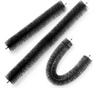Brosse de protection de gouttière VEVOR avec des poils de 120 pieds de long, 4,33 pouces de diamètre. Brosse de gouttière, pare-feuilles, convient aux gouttières de 5 pouces, brosse de gouttière en fi