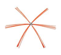 Brosse de ramonage avec poils de rechange | La tête de brosse flexible glisse facilement à travers les conduits de conduite, éliminant la suie et les débris sans