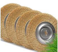 Brosse de rechange pour joints - Ø 100 mm - Fil en laiton - Lot de 4 - Pour désherbage des joints