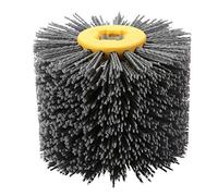 Brosse de roue de tréfilage, polissage, 240, haute durabilité, efficacité, ébavurage, dérouillage pour plancher en bois, meubles, menuiserie, soie, trou central 120 mm, 19 mm, 1