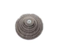 Brosse de roue d'établi en fil d'acier inoxydable de 10 pouces, arbre de 1 pouce, fil de 0,15 mm