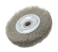 Brosse de roue en fil métallique serti 1 pièce, brosse fin acier inoxydable for le polissage la poussière OD 10 15mm(150mm)