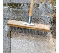 Brosse de Sol Métallique, Tête de Brosse Métallique de 50 Cm Polyvalente pour Cour