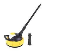 Brosse de sol rotative pour nettoyeur haute pression, disque de nettoyage compatible avec Kärcher K1 K2, avec barre d'extension et raccord pour jardin, allée, terrasse, nettoyage de balcon