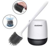 Brosse de Toilette avec support en silicone souple pour salle de bain avec support de séchage Hygiénique et Rapide G