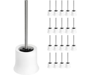 Brosse de toilette Bremermann, en plastique, lot de 20, blanche