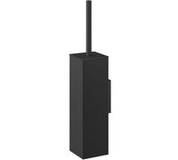 Brosse de toilette CARVO 42 cm, montage mural, noir, acier inoxydable, Zack