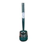 Brosse de Toilette en Silicone, Pinceau de Toilette en Silicone Suspendu au ménage avec Distributeur de Savon, Nettoyage sans impasses (Vert), Ensemble de brosses de Toilette