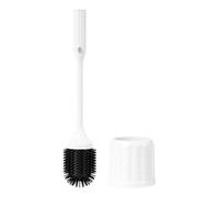 Brosse de toilette - Nettoyeur électrique 39,8x7,5 cm, Lave-vaisselle pour montage mural, Brosse d'angle flexible, Support de rangement, Accessoire de nettoyage de salle de bain domestique | Usages d