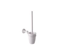 Brosse de toilette rétro MORAVA en laiton blanc 6,5x 36,8 cm-#ffffff-Blanc-6.5 --